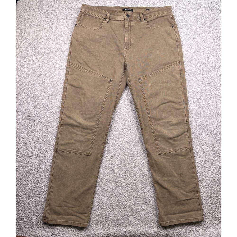 Proof Rover Double-Knee Pants Mens 38x32 Brown Straight Fit Huckberry Workwear